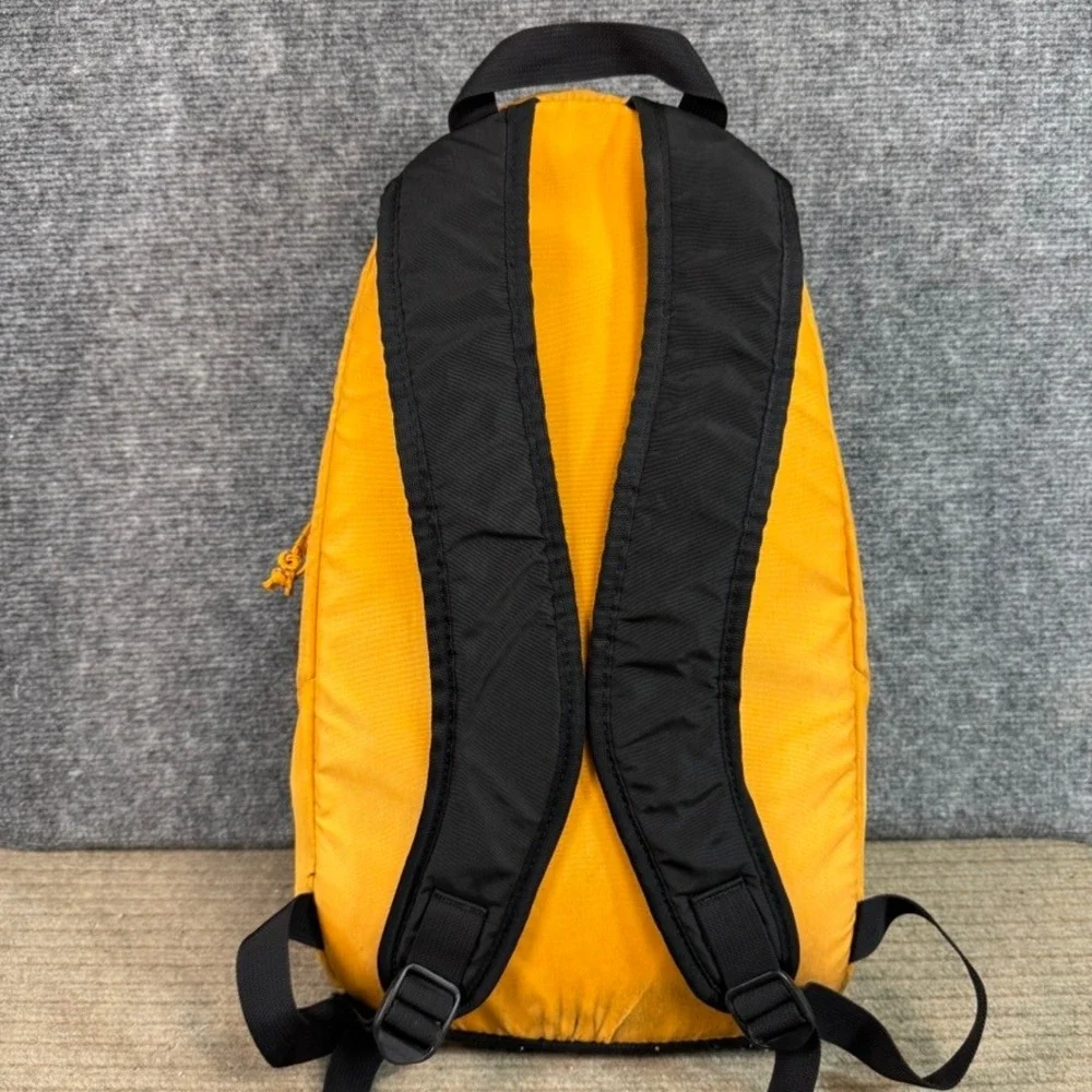 Patagonia Atom Sling Backpack Yellow Black Vintage Made in USA Hiking Bag